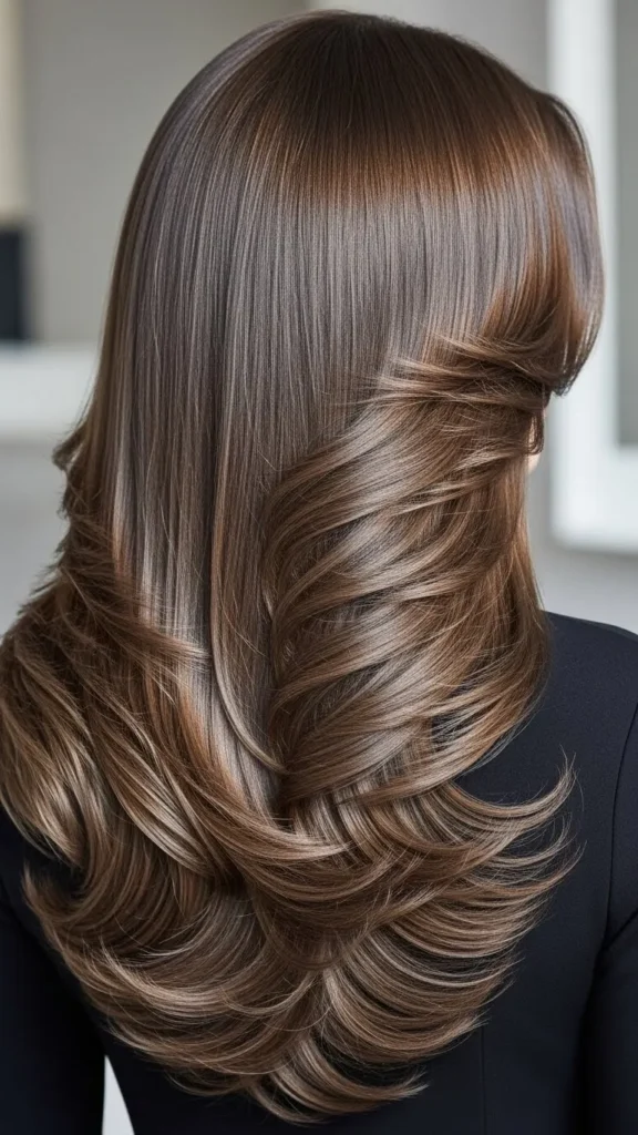 Style with V-cut Layers Style with V-cut Layers