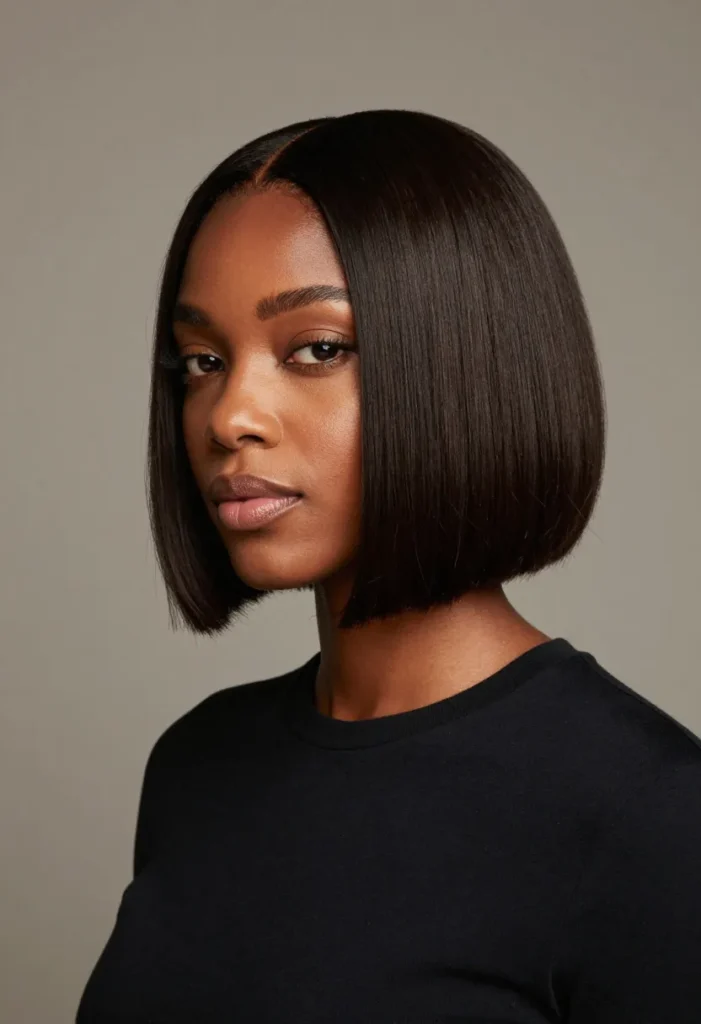 Swoopy Jaw-Length Crop Swoopy Jaw-Length Crop