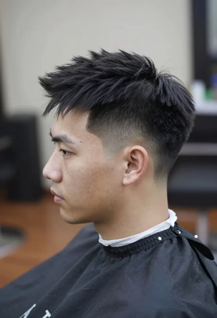 Taper Cut with Pomp Top Taper Cut with Pomp Top