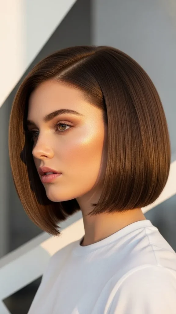 Tapered Chin-Length Style Tapered Chin-Length Style