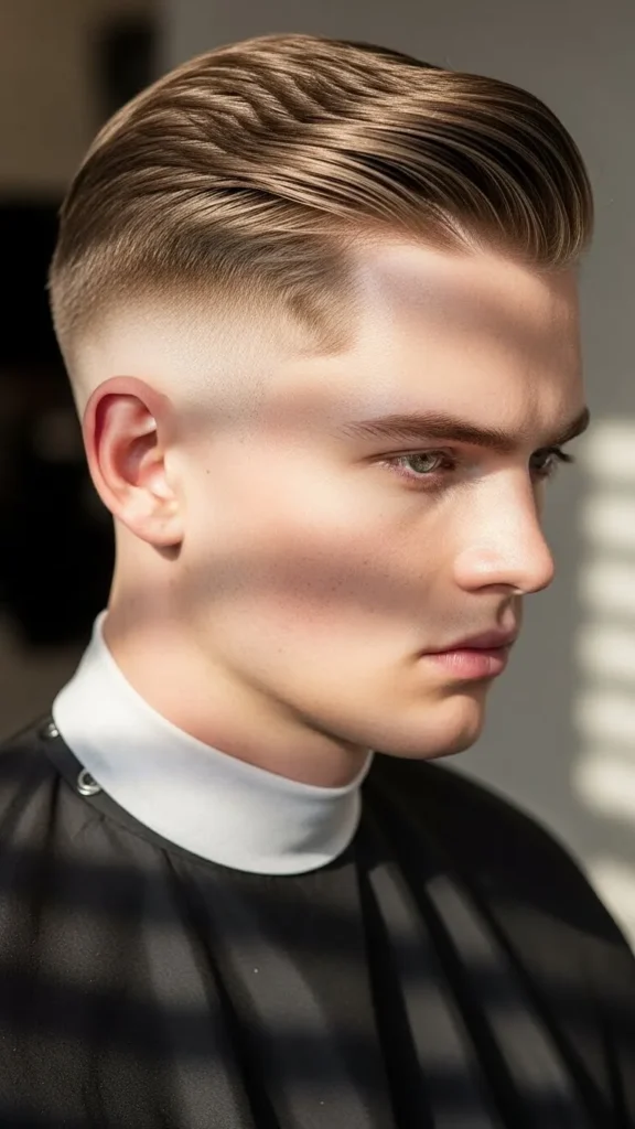 Tapered Haircut and Neat Side Part Tapered Haircut and Neat Side Part