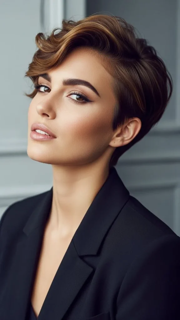 Tapered Wavy Pixie Tapered Wavy Pixie
