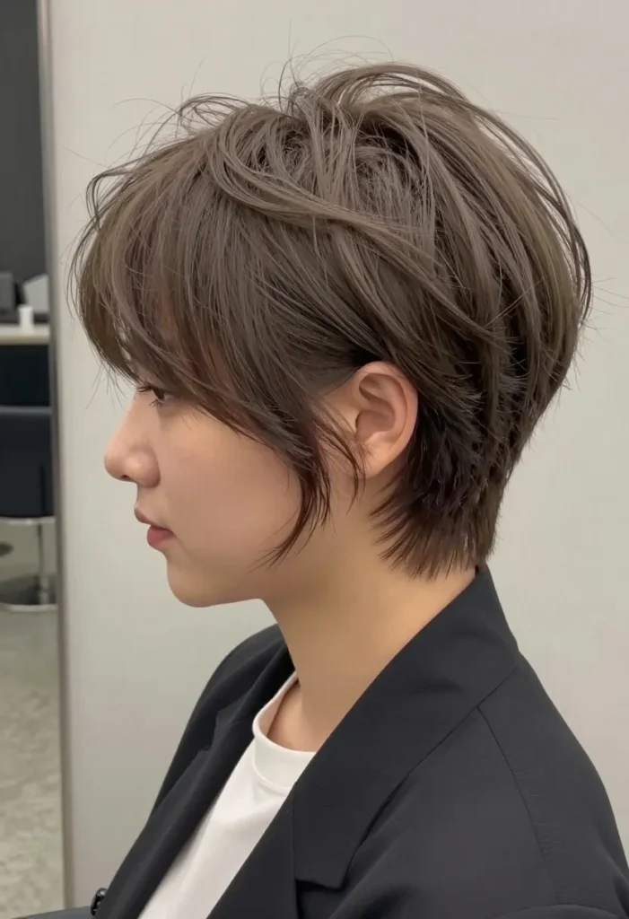 Textured Bowl Cut with Highlights Textured Bowl Cut with Highlights