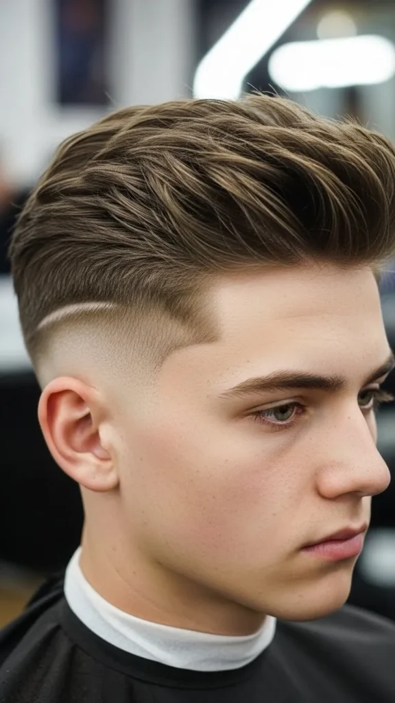 Textured Crop with Mid Fade Textured Crop with Mid Fade
