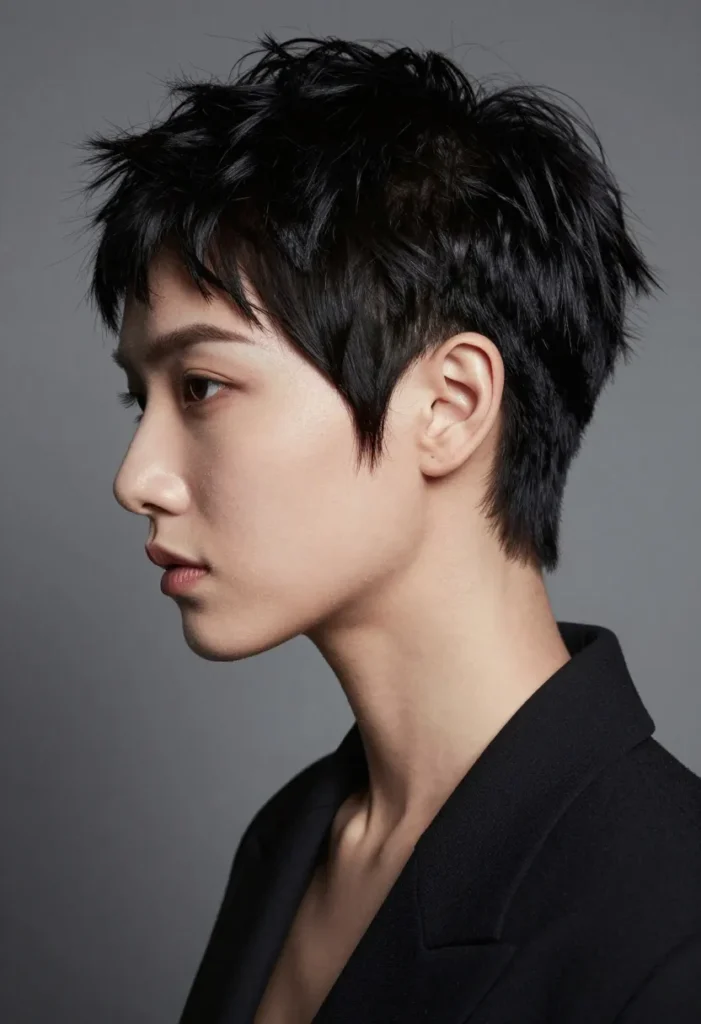 Textured Undercut Pixie Textured Undercut Pixie
