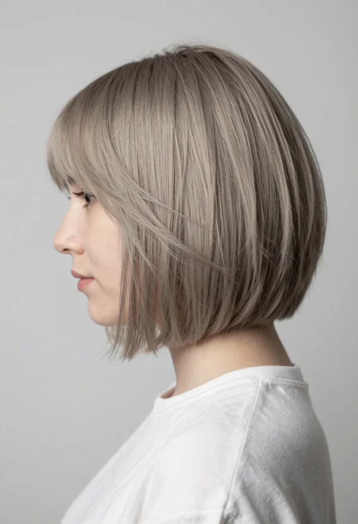Thick Textured Greige Bob Thick Textured Greige Bob