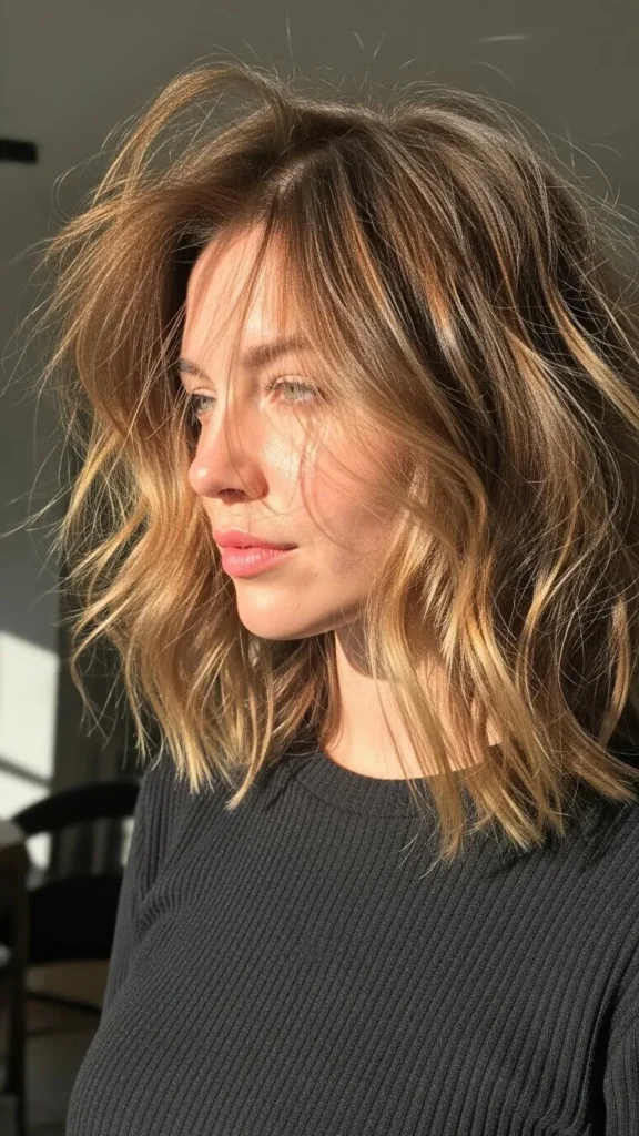 Tousled Layered Lob
