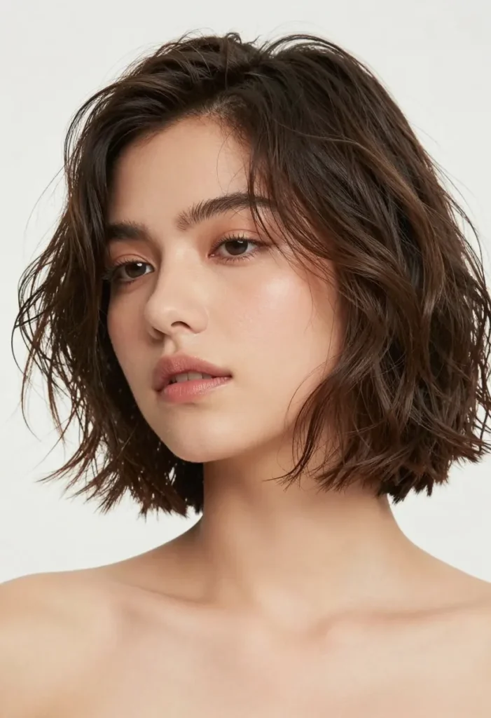 Tousled Side-Parted Bob Tousled Side-Parted Bob