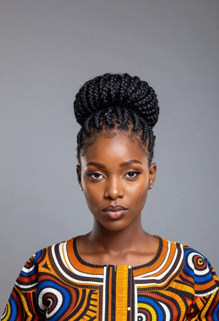 Twist Braids Flat Top Updo Twist Braids Flat Top Updo
