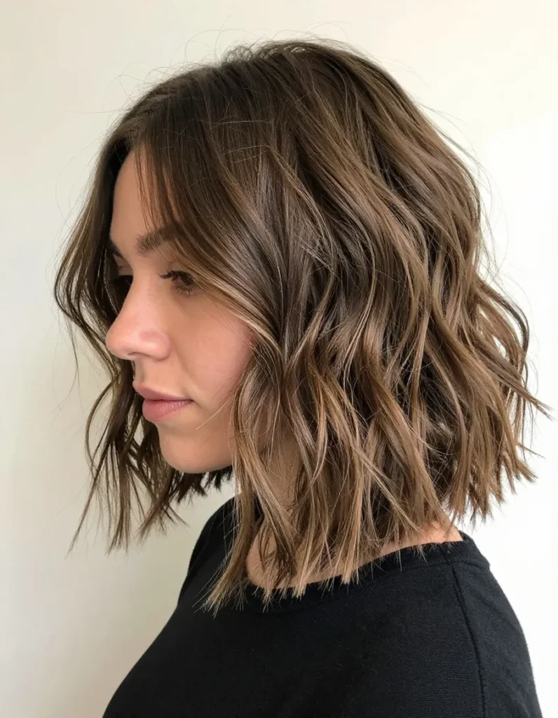 Wavy Bob with Highlights Wavy Bob with Highlights