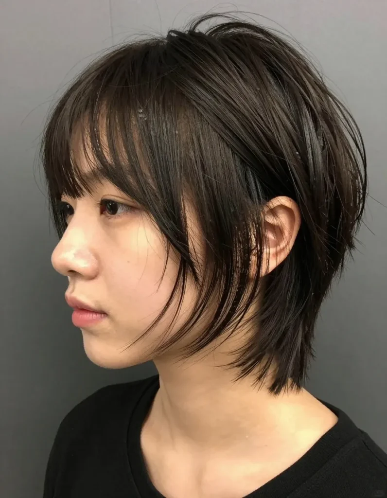 With Choppy Layers and Bangs With Choppy Layers and Bangs