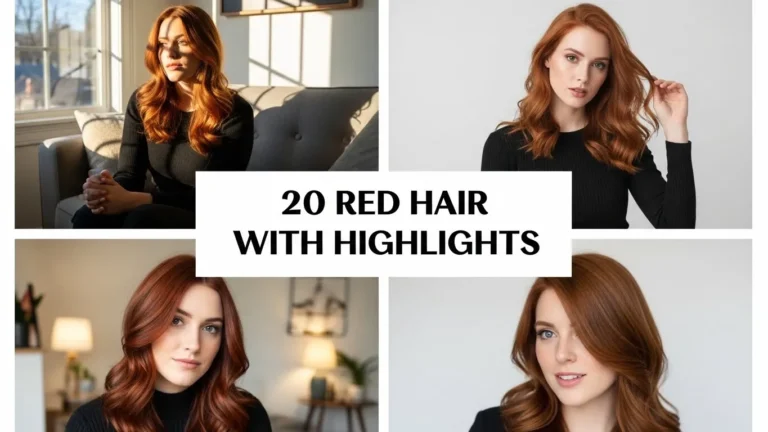 20 Red Hair with Highlights