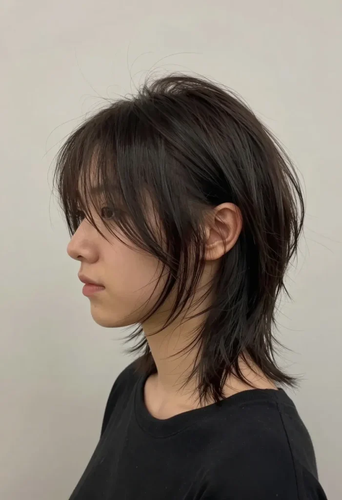 Asymmetrical Cut with Swooping Bangs Asymmetrical Cut with Swooping Bangs