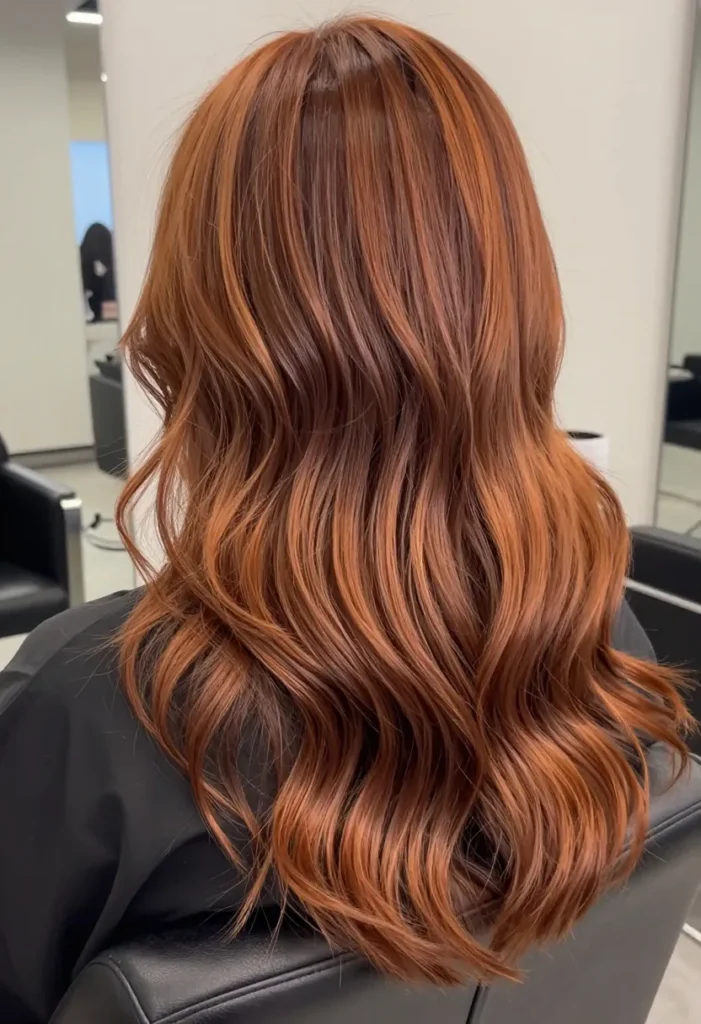 Auburn Curls with Rootmelt Auburn Curls with Rootmelt