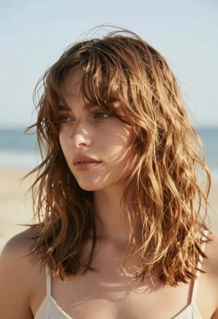 Beachy Bob with Soft Bangs Beachy Bob with Soft Bangs