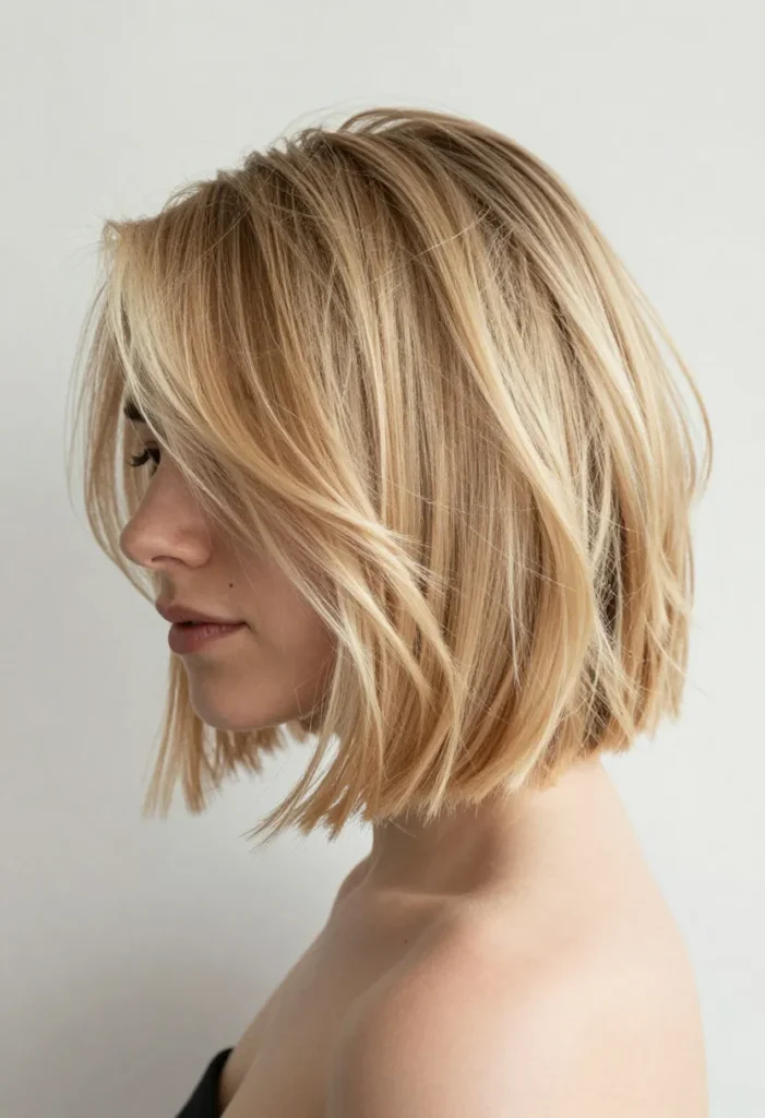 Blonde Layered Bob Blonde Layered Bob
