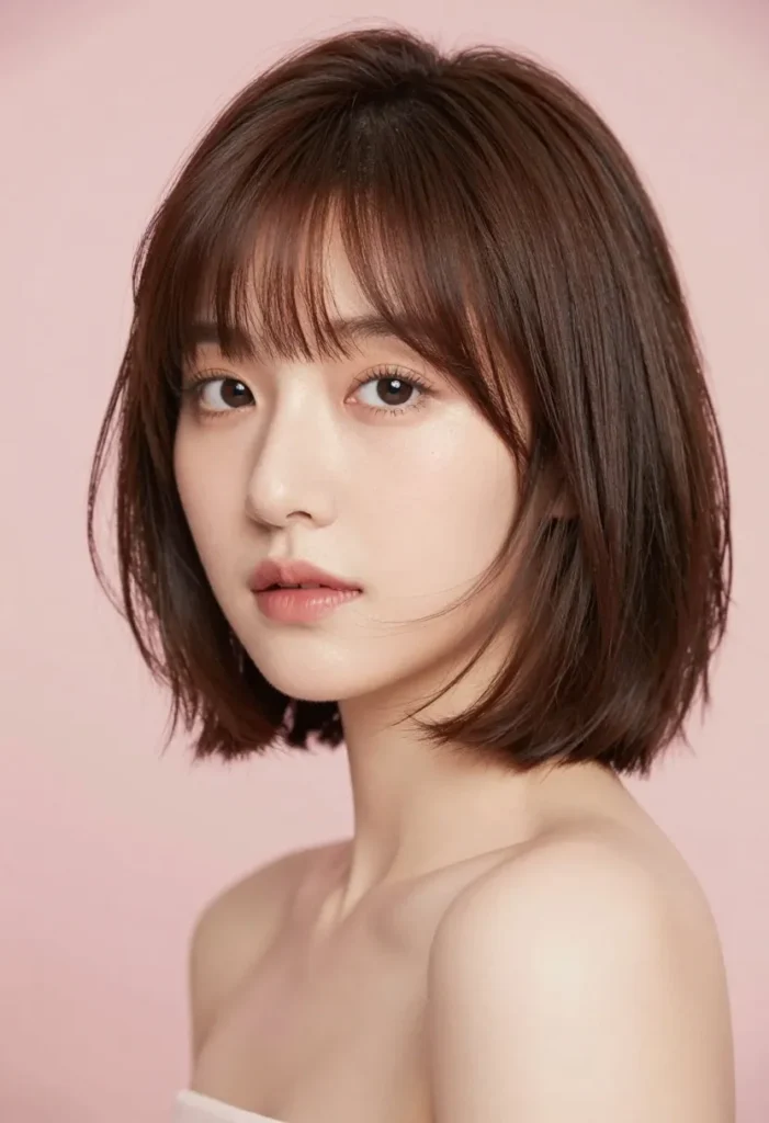 Bob with Face-Framing Bangs Bob with Face-Framing Bangs