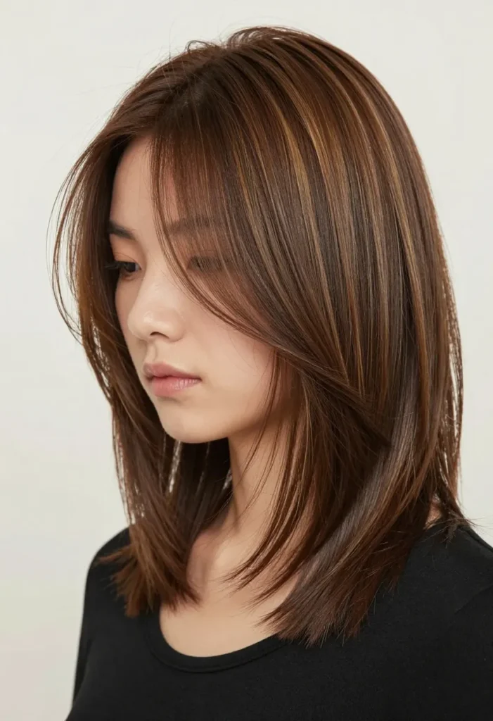 Bob with Long Angled Layers Bob with Long Angled Layers