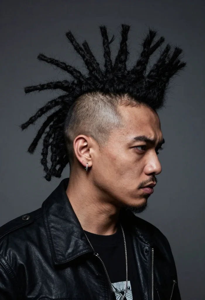 Bold Mohawk with Dreads Bold Mohawk with Dreads