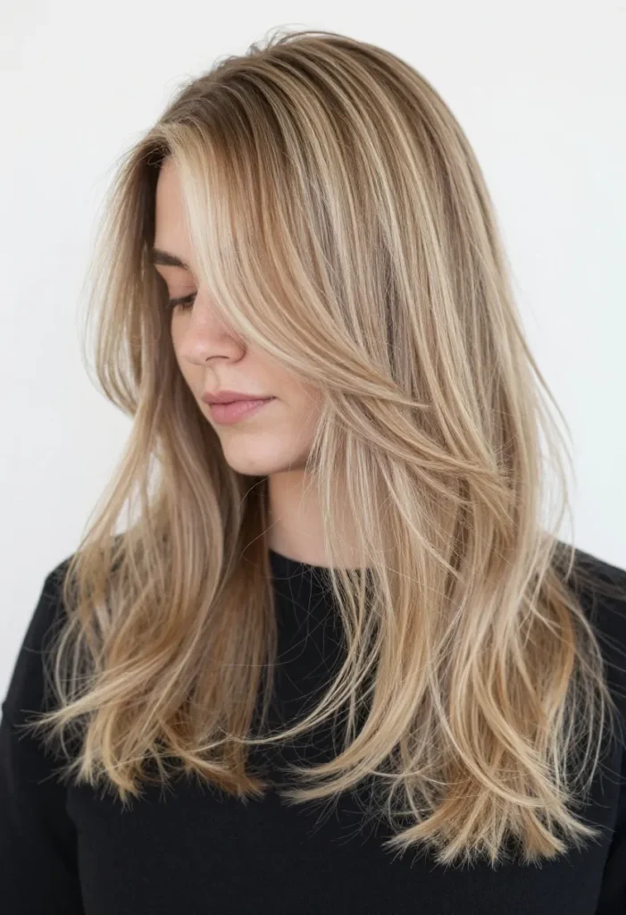 Bronde with Face-Framing Bronde with Face-Framing