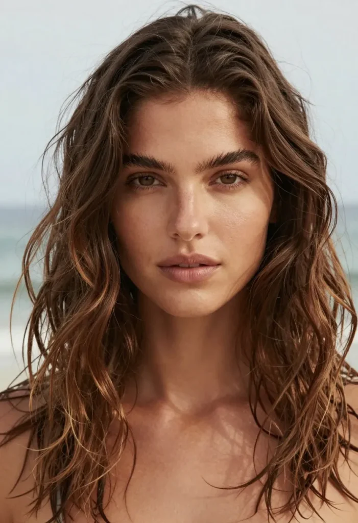 Center-Parted Beach Waves Center-Parted Beach Waves