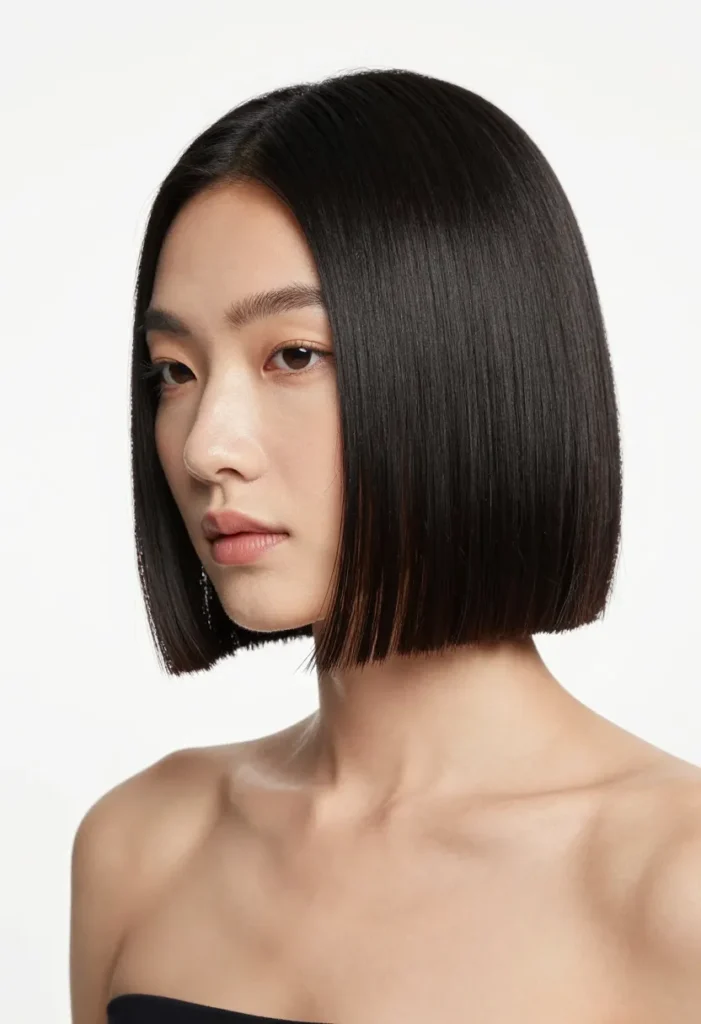 Chin-Length Blunt Bob Chin-Length Blunt Bob