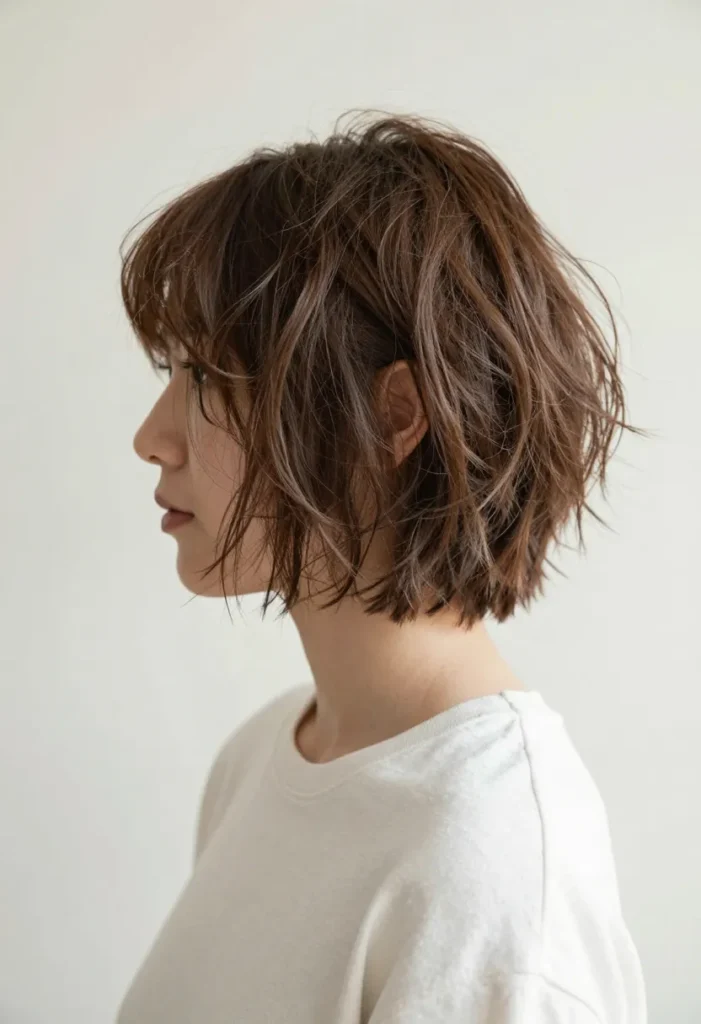 Chin-Length Messy Bob Chin-Length Messy Bob