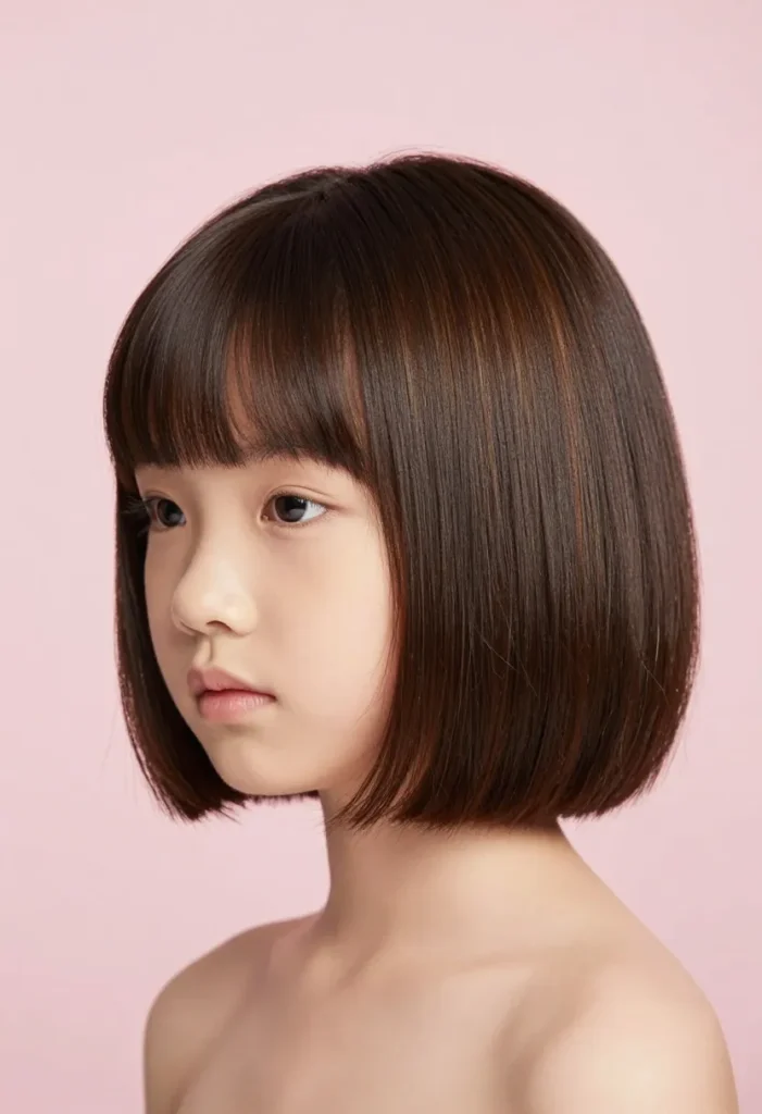 Classic Rounded Bob with Natural Shine Classic Rounded Bob with Natural Shine