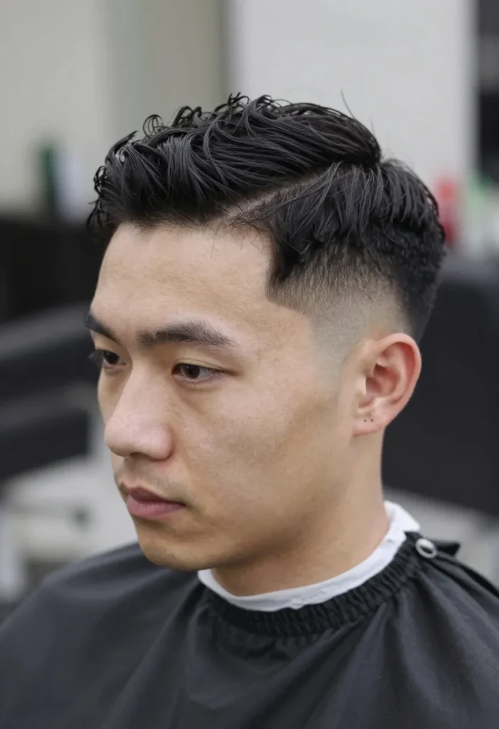 Comb Over with Bald Fade Comb Over with Bald Fade