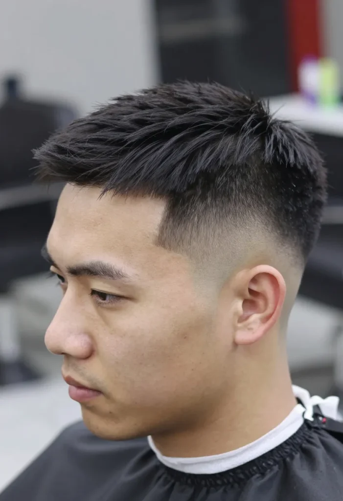 Combed-Back Taper Fade Combed-Back Taper Fade
