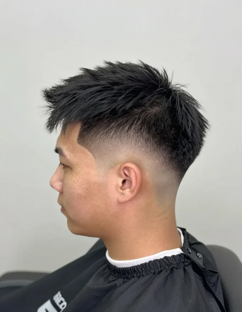 Cross Haircut Design at the Back Cross Haircut Design at the Back