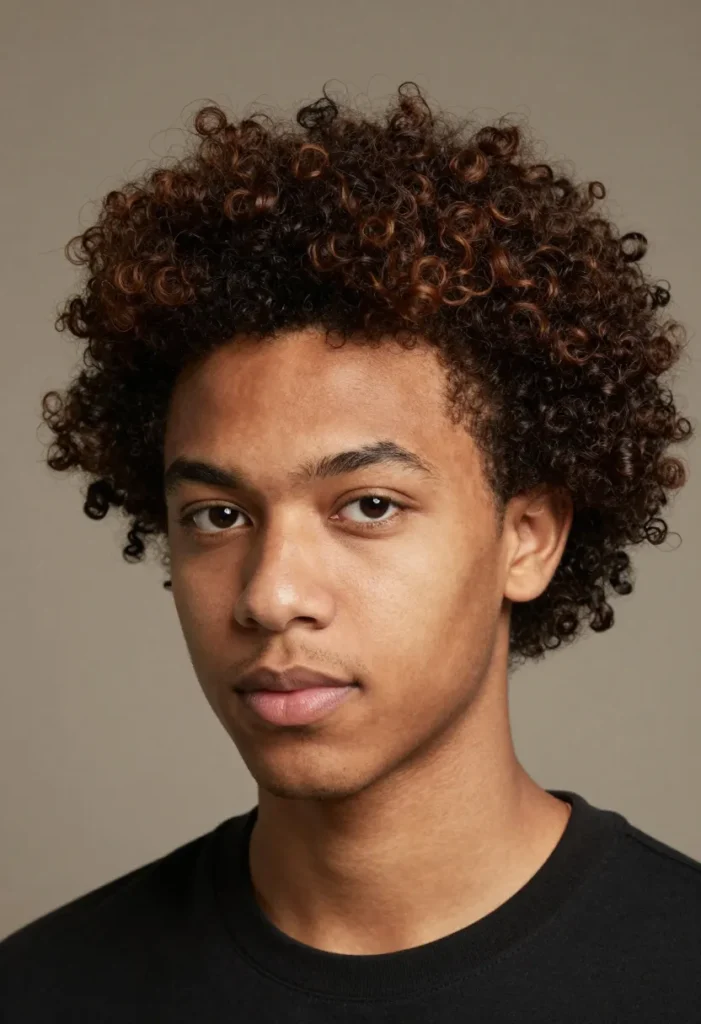 Curly Afro with Skin Fade Curly Afro with Skin Fade