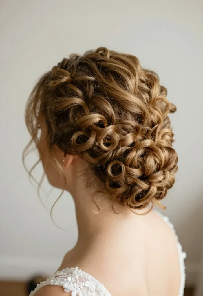 Curly Bun Hairstyle Curly Bun Hairstyle
