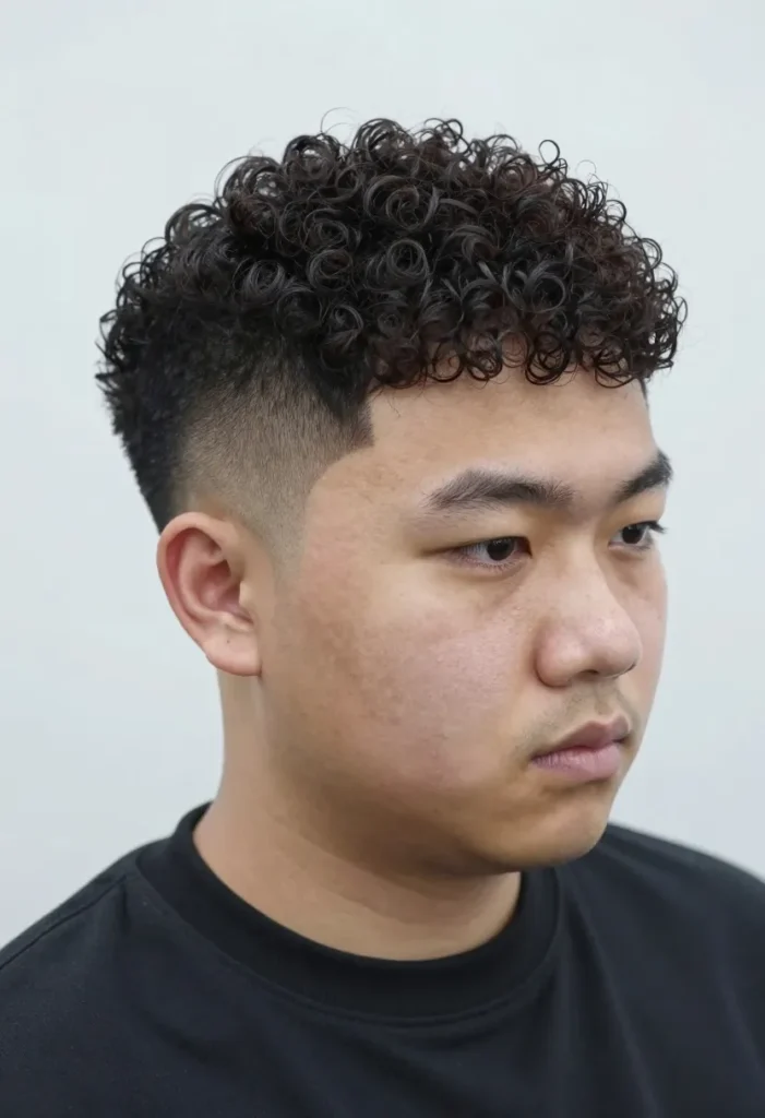 Curly Hair Undercut Look Curly Hair Undercut Look
