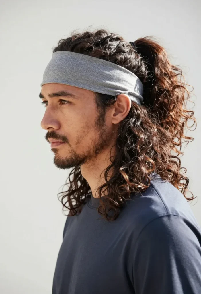 Curly Ponytail with a Headband Curly Ponytail with a Headband