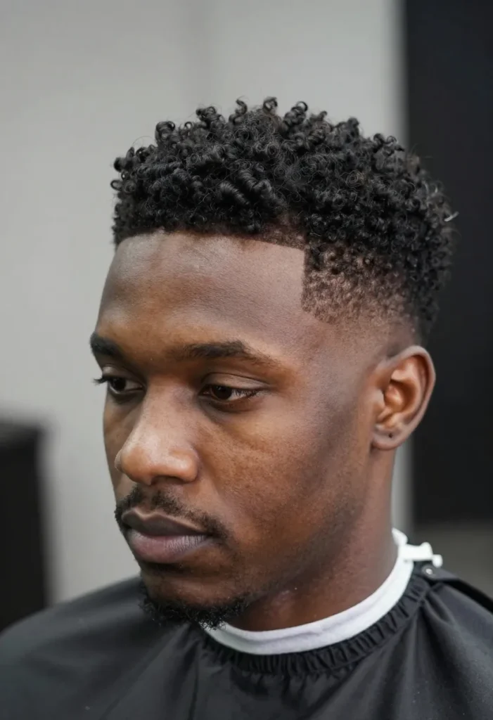 Curly Taper Fade Curly Taper Fade