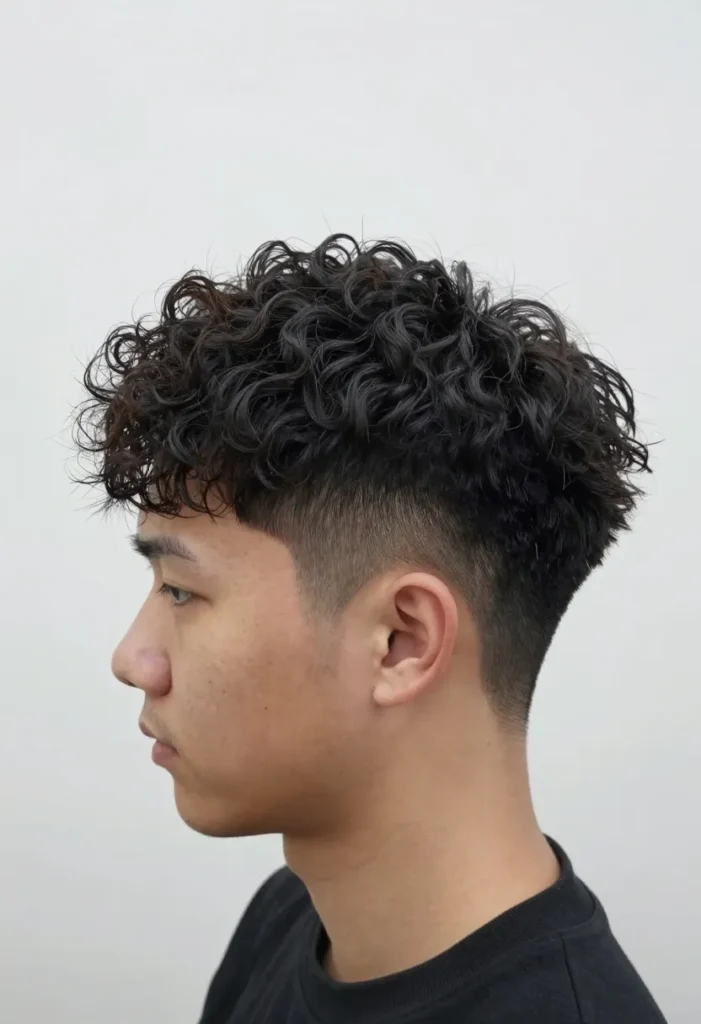 Curly Tapered Cut Curly Tapered Cut