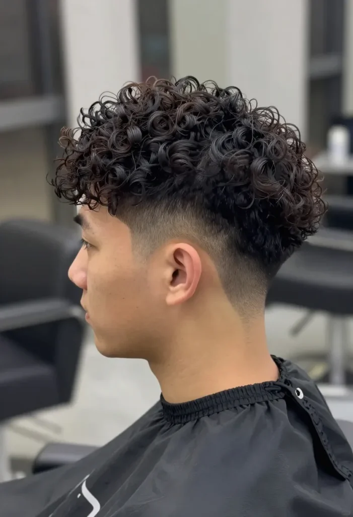 Curly Top with Hair Design Curly Top with Hair Design