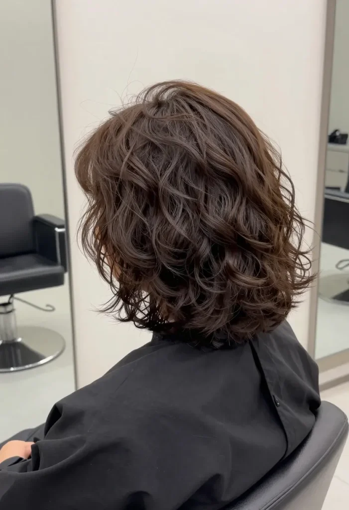 Cute Short Bob with Loose Curls Cute Short Bob with Loose Curls