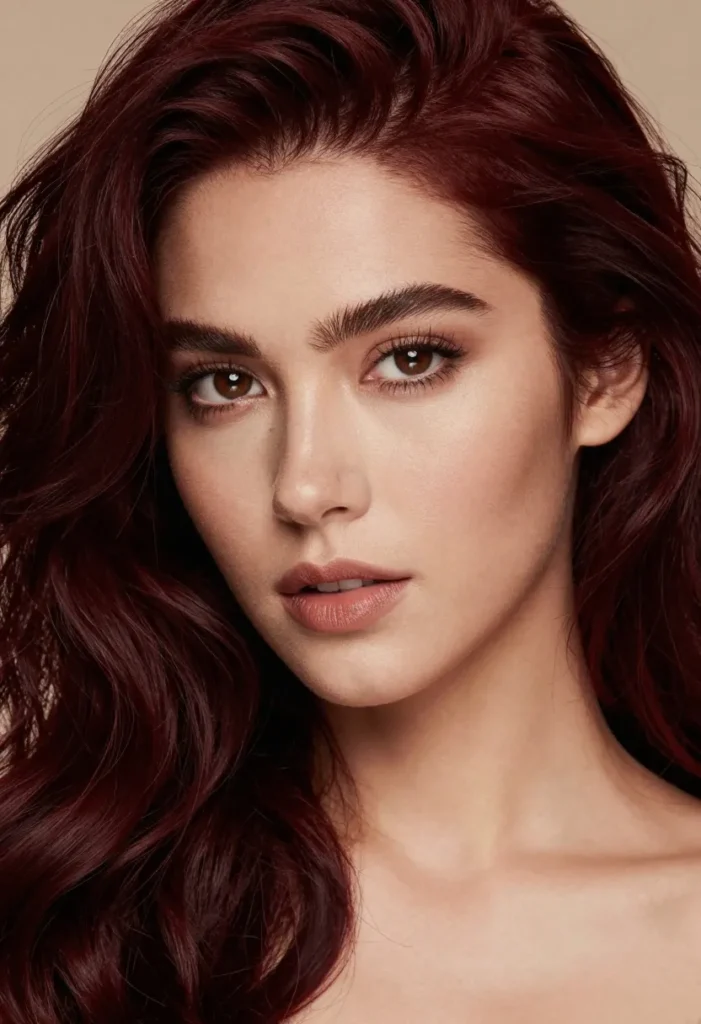 Dark Red Velvet Hair Dark Red Velvet Hair