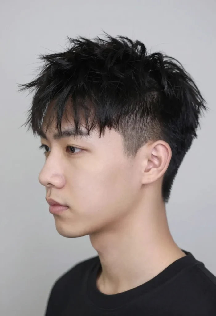 Drop Skin Fade with Micro Bangs Drop Skin Fade with Micro Bangs