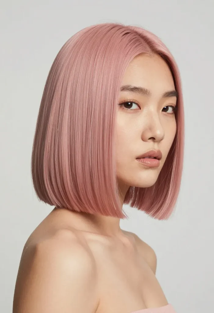 Dusty Pink Angled Lob Dusty Pink Angled Lob