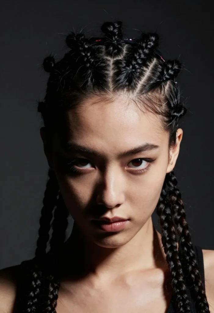 Faux Hawk with Cornrow Braids Faux Hawk with Cornrow Braids