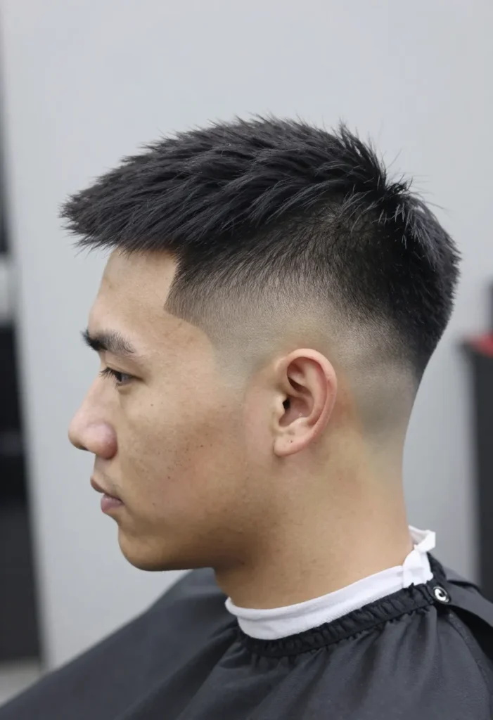 Faux Hawk with Design Lines Faux Hawk with Design Lines
