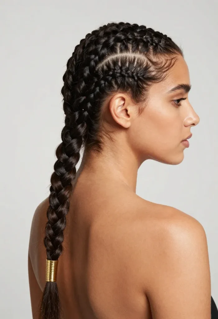 Feed-In Braids with Cuffs Feed-In Braids with Cuffs
