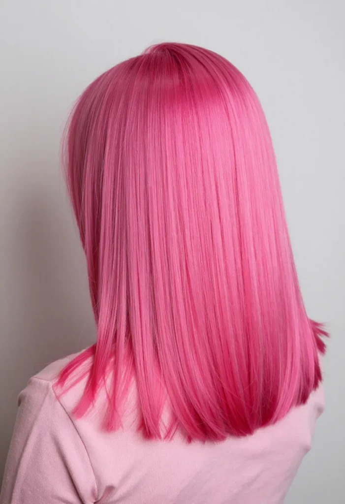 Flamingo Pink Lob Flamingo Pink Lob