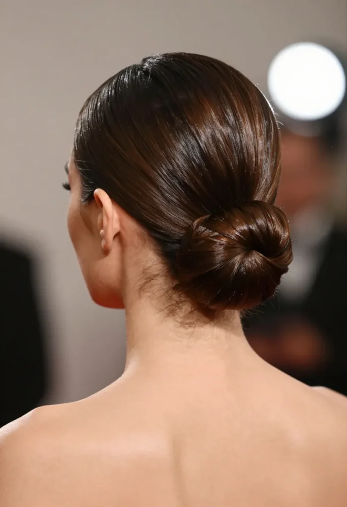 Full Glam Brunette Bun Full Glam Brunette Bun