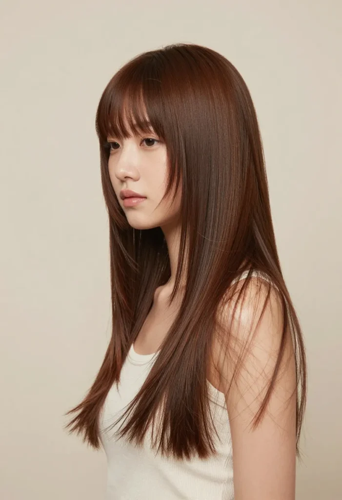 Tousled Shaggy Hair Haircut with Flicked Layers