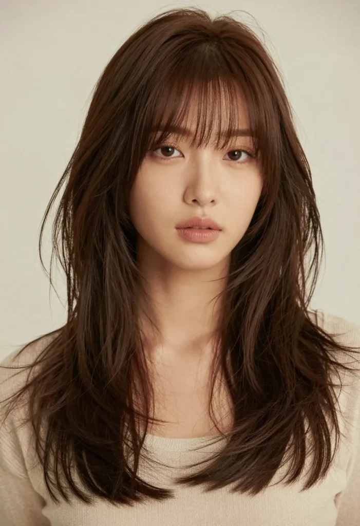 Haircut with Side-Swept Bangs Haircut with Side-Swept Bangs