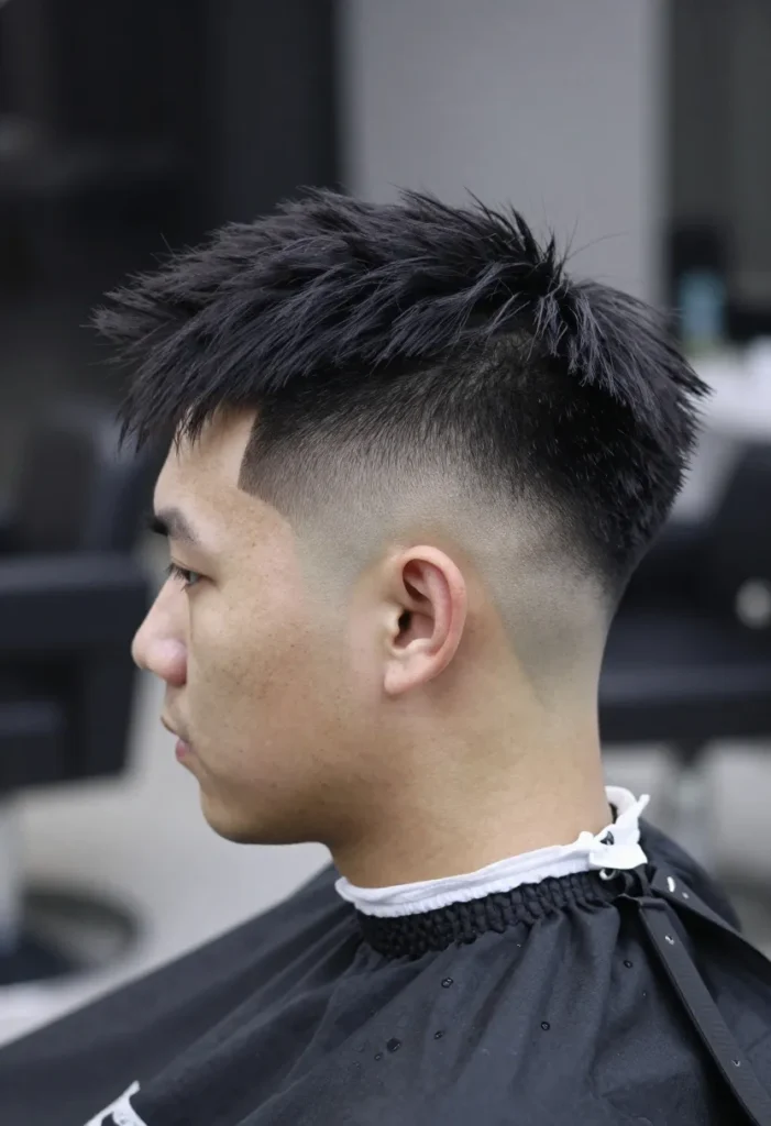 High Fade Haircut with Freestyle Design High Fade Haircut with Freestyle Design